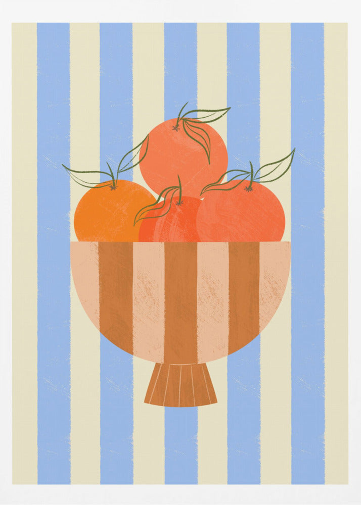 Schale mit Orangen | Poster