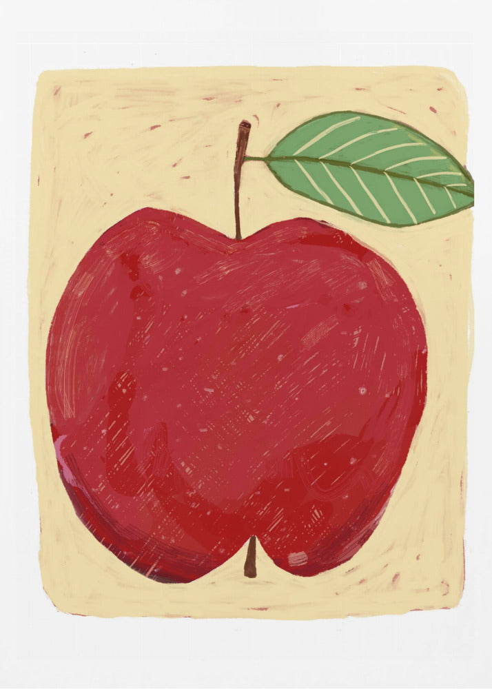 Stort rött äpple | Poster