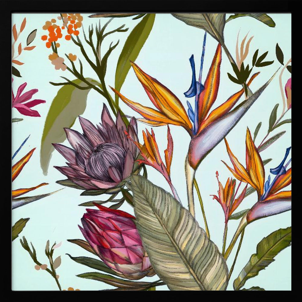 Proteas och iris | Poster