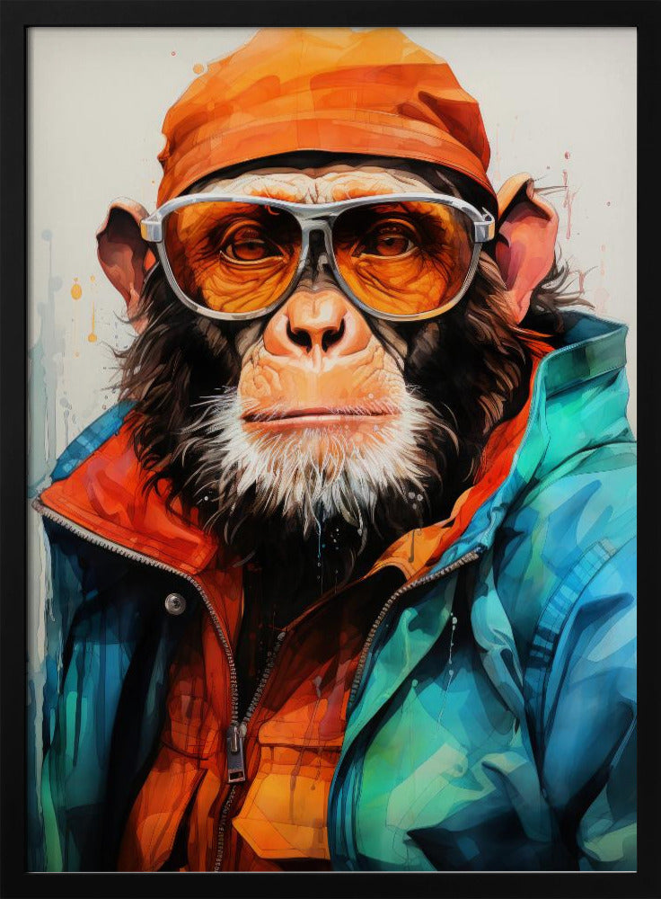 Gorilla Watercolor Animal Art | Poster