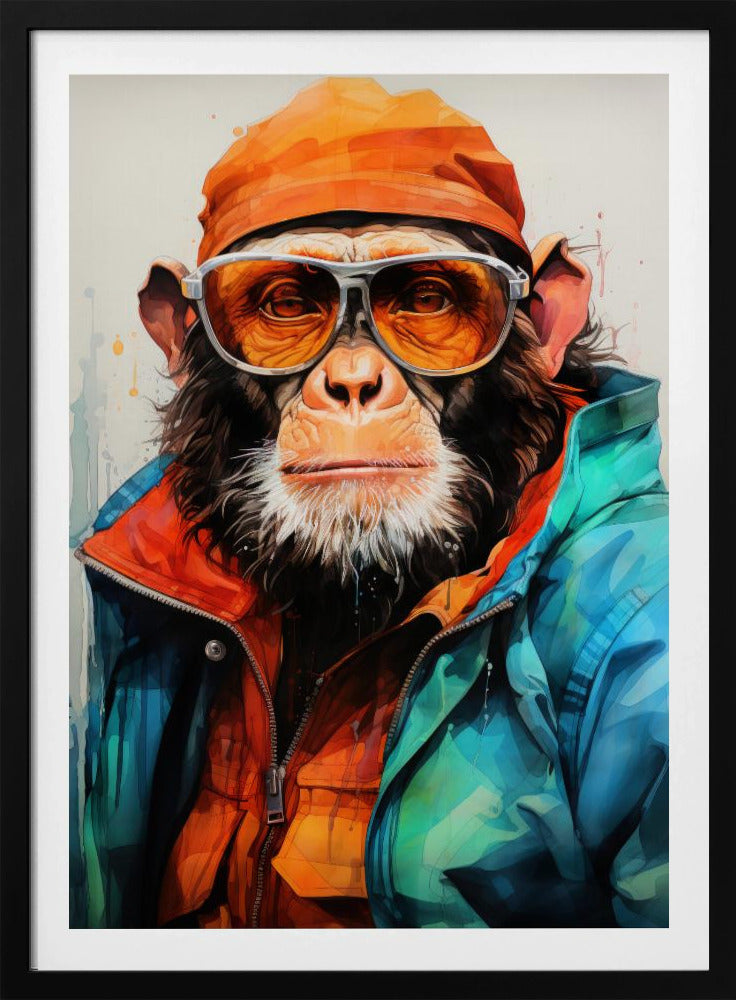 Gorilla Watercolor Animal Art | Poster