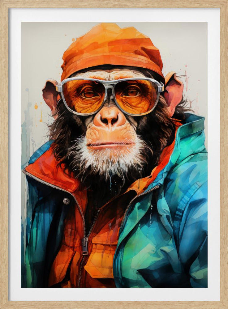 Gorilla Watercolor Animal Art | Poster