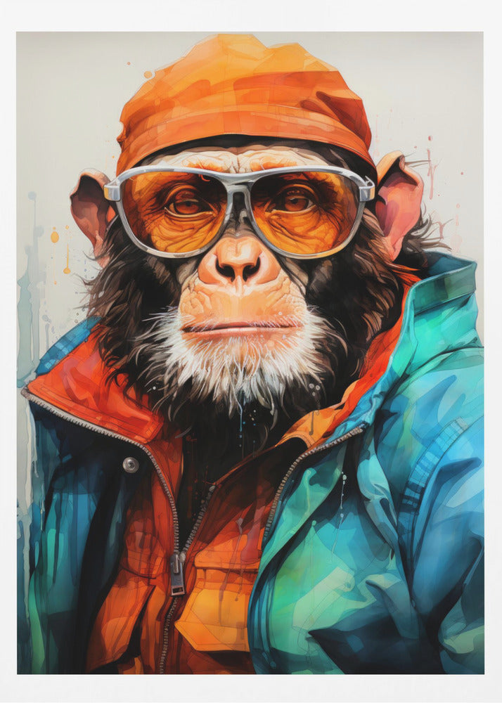 Gorilla Watercolor Animal Art | Poster