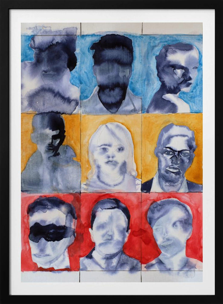 Porträttrutnät nr 1 | Poster