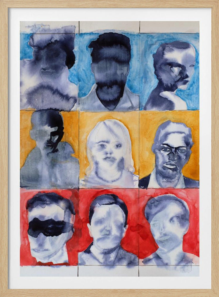 Porträttrutnät nr 1 | Poster