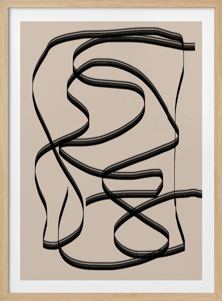 Flowing Lines Maze | Poster