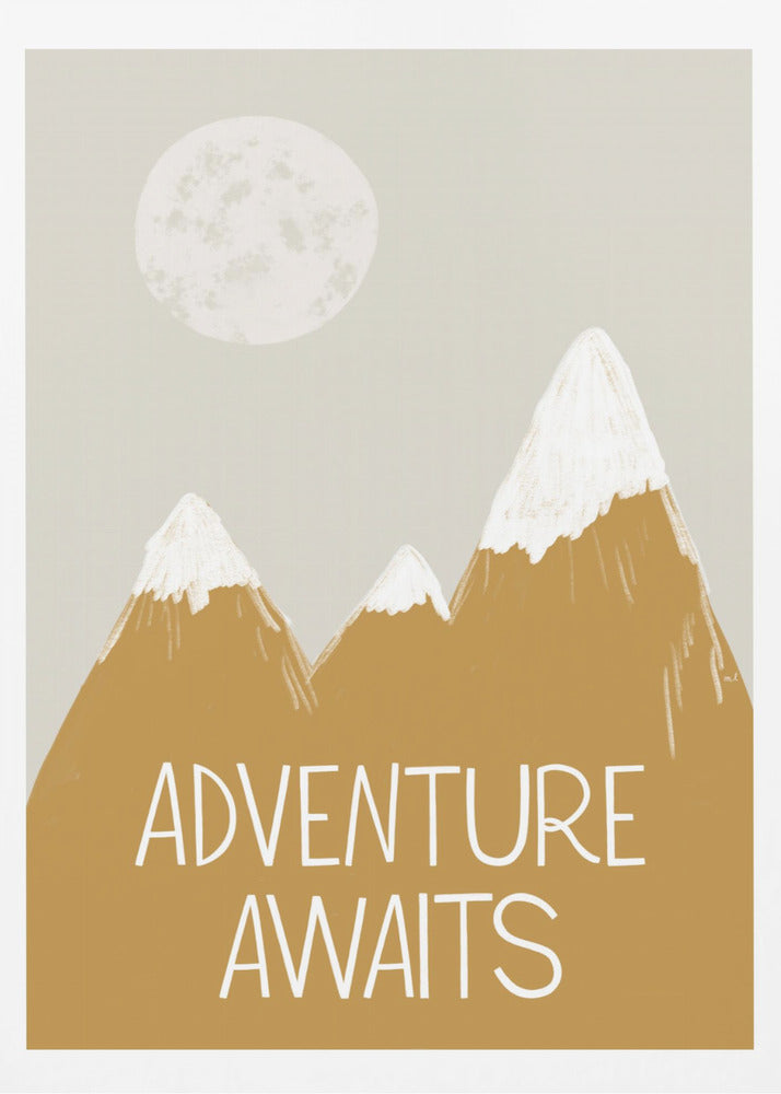 Das Abenteuer wartet | Poster - Kunstdruck
