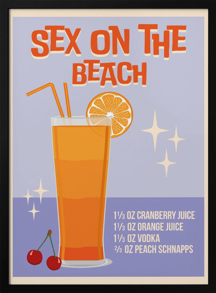 Sex på stranden | Poster