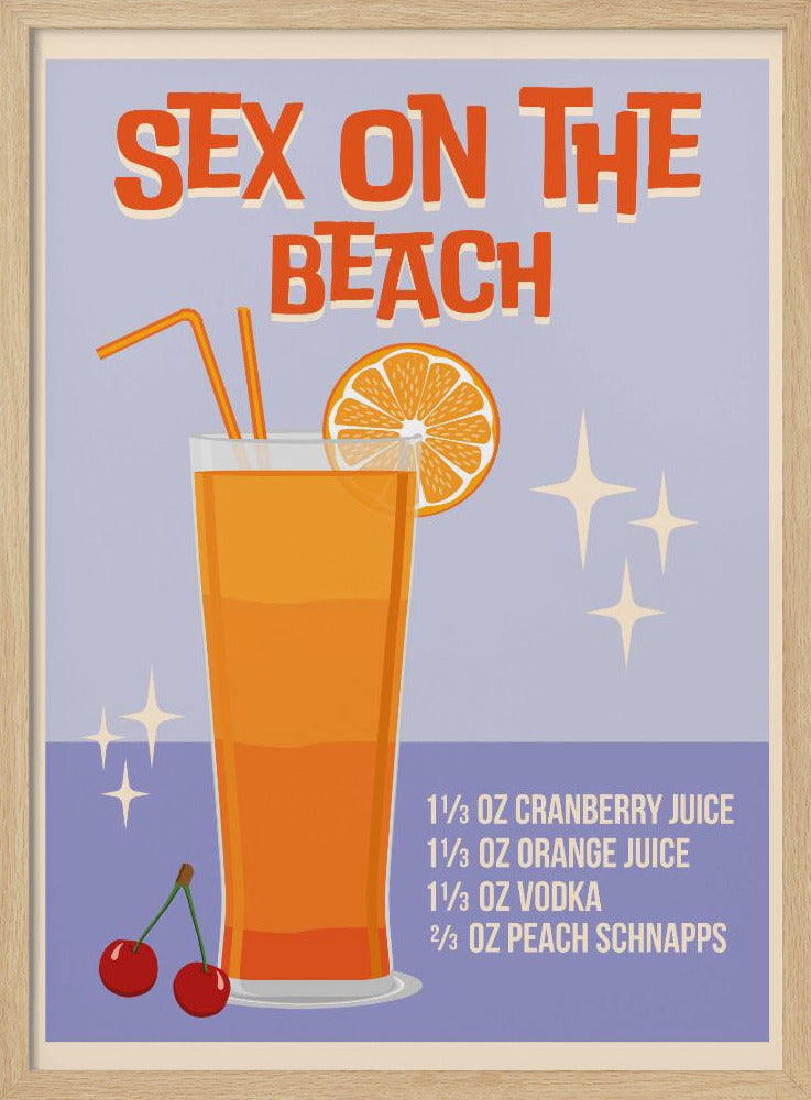 Sex på stranden | Poster