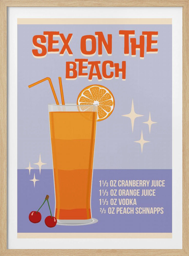 Sex på stranden | Poster