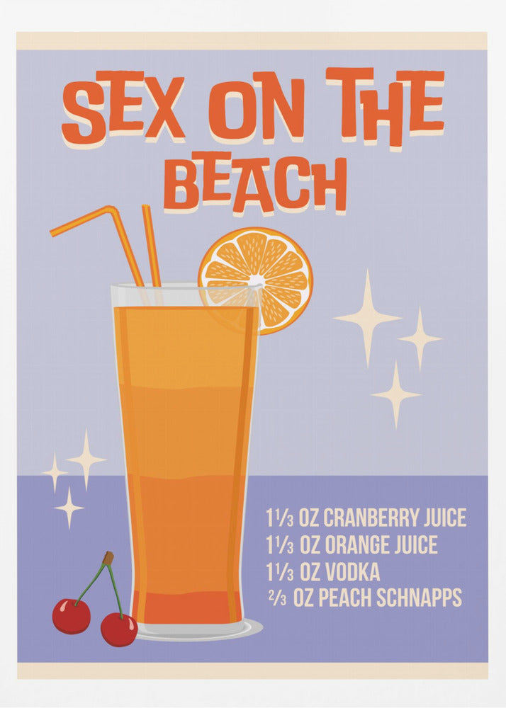 Sex på stranden | Poster