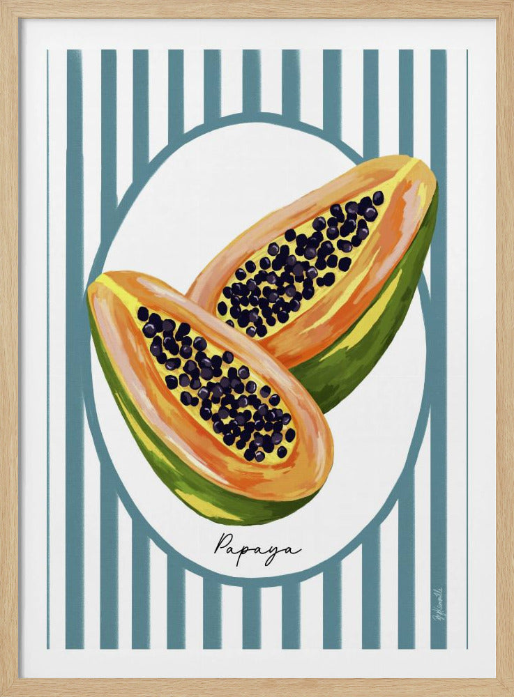 Papaya | Poster - Kunstdruck