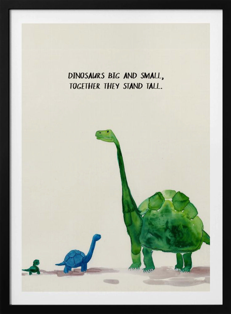 Dinosaursbigandsmall | Poster