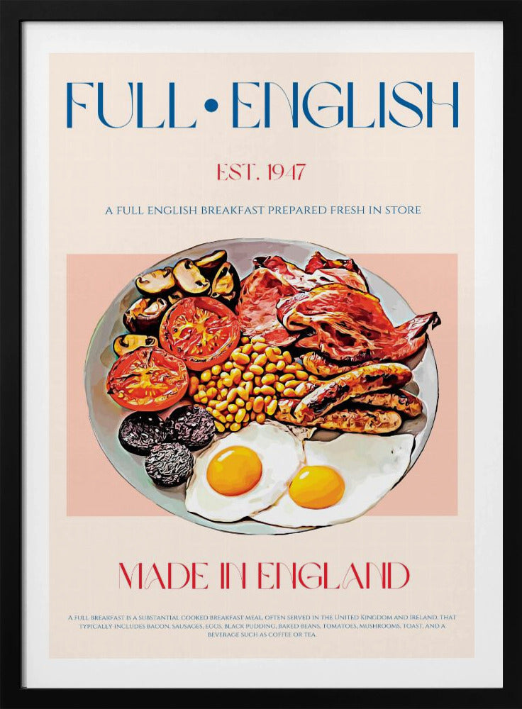 Traditionell engelsk frukost | Poster