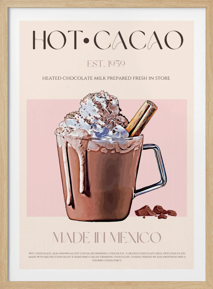 En mugg krämig varm kakao | Poster