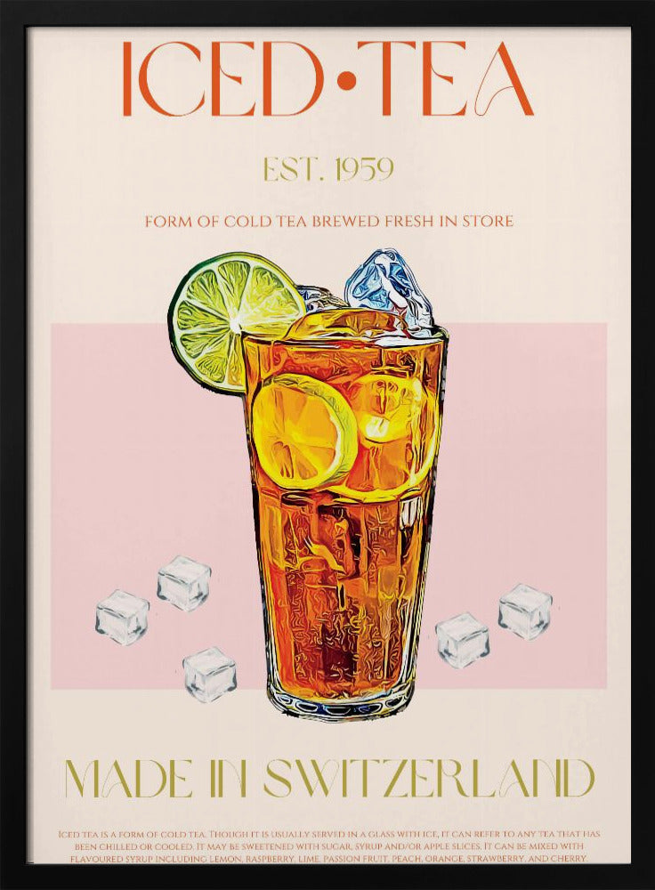 Uppfriskande glas iste | Poster