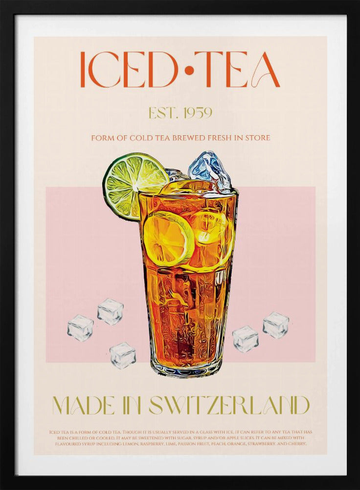 Uppfriskande glas iste | Poster