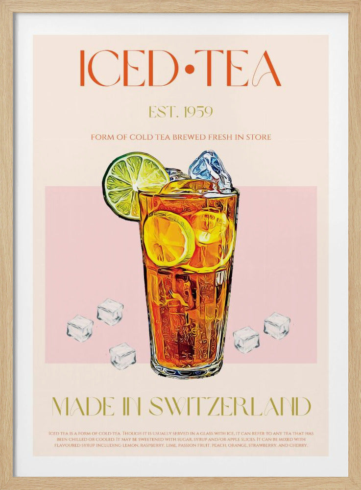 Uppfriskande glas iste | Poster