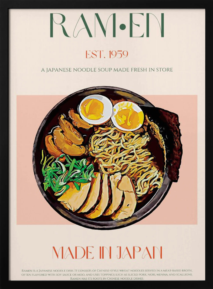 Njuter av japansk Ramen Bowl | Poster