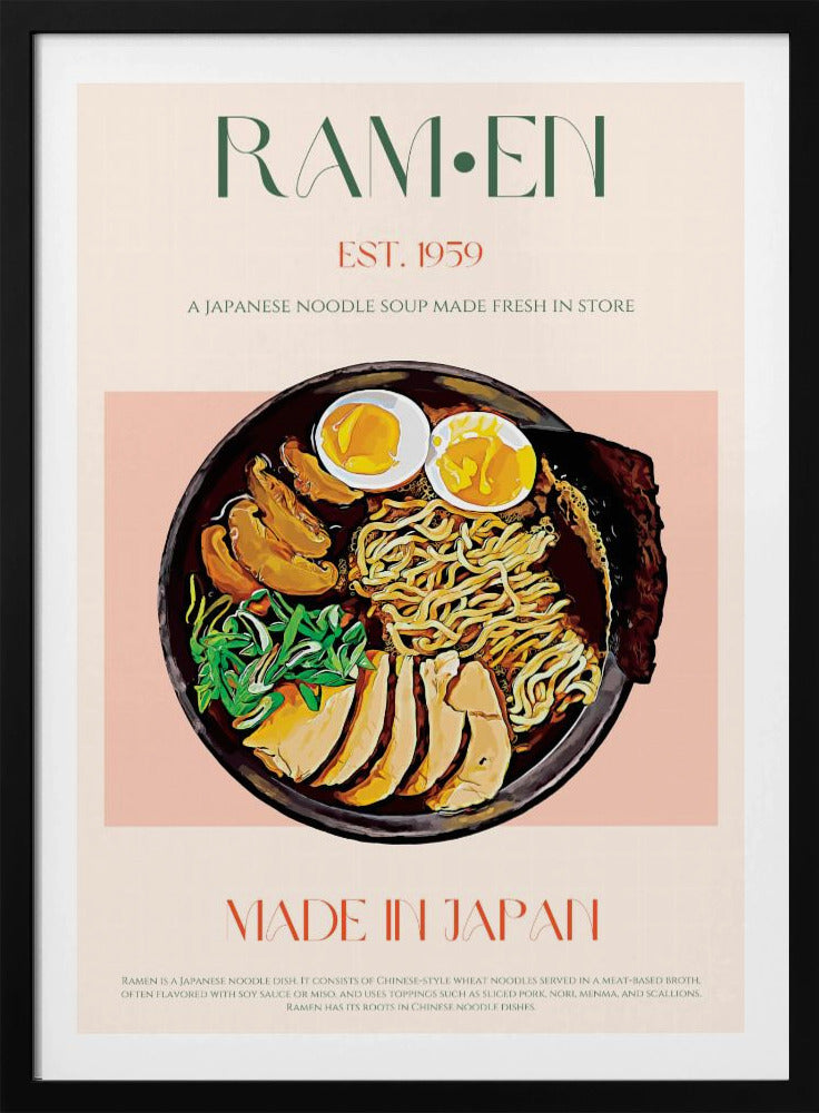 Njuter av japansk Ramen Bowl | Poster