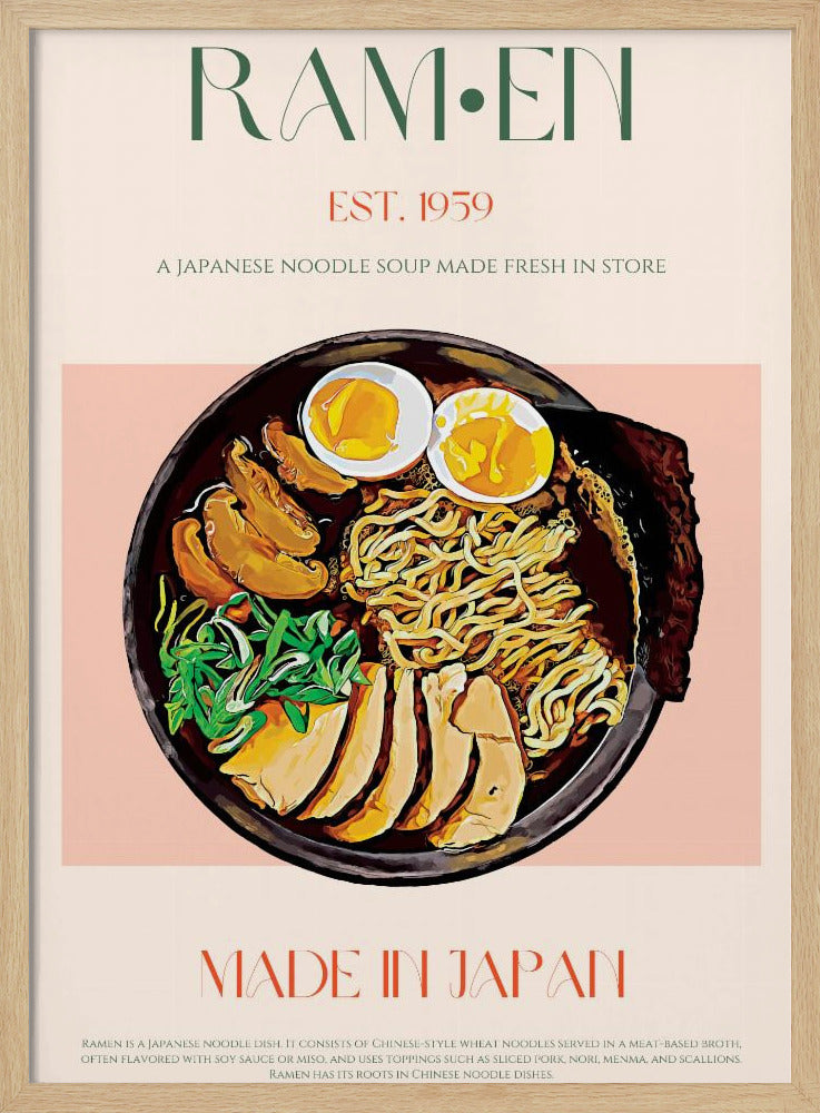Njuter av japansk Ramen Bowl | Poster
