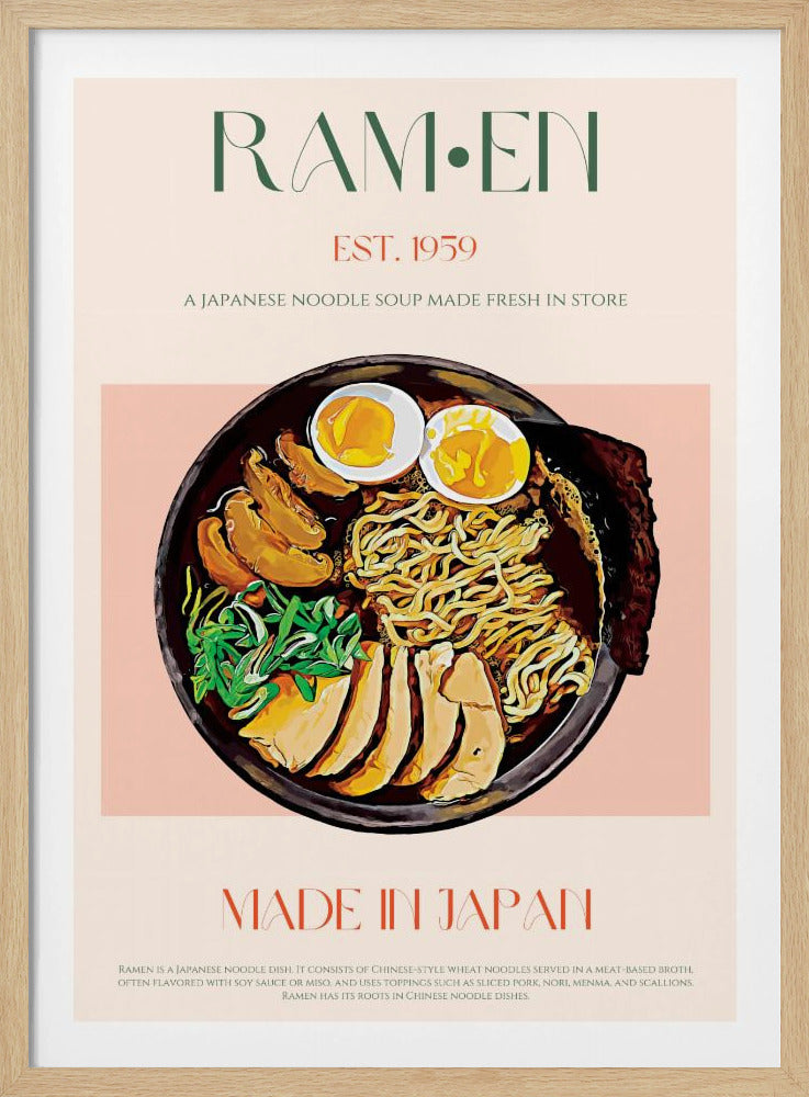 Njuter av japansk Ramen Bowl | Poster