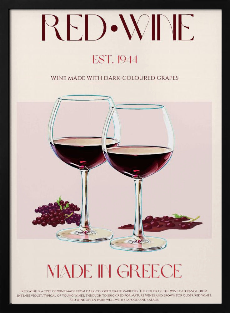 Grekisk vinelegans | Poster