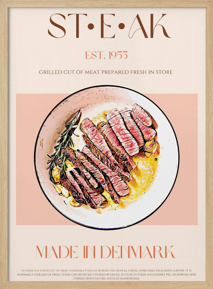 Grillad kötträtt med rosmarin | Poster