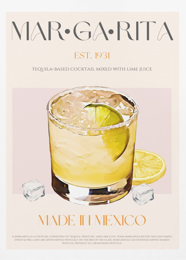 Margarita-tryck Cocktail | Poster