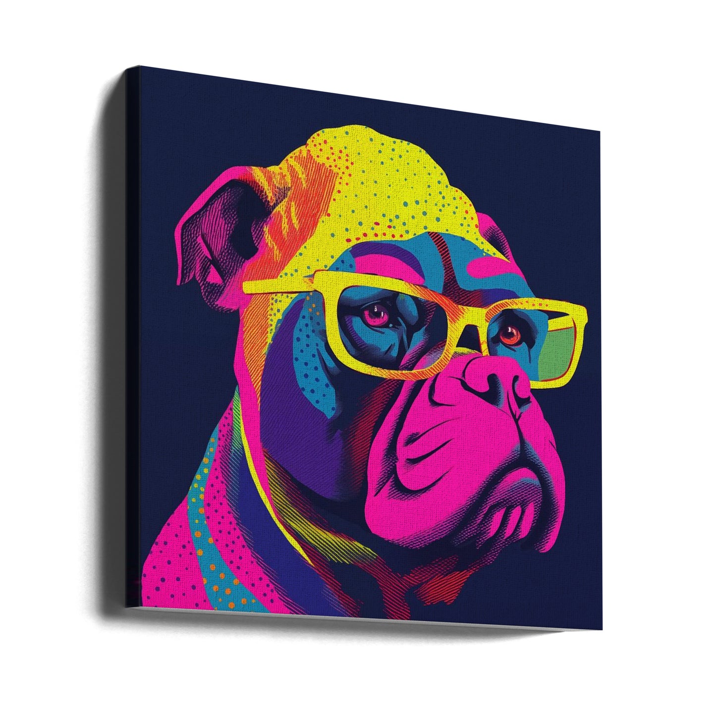 Hund neonvibbar | Canvas