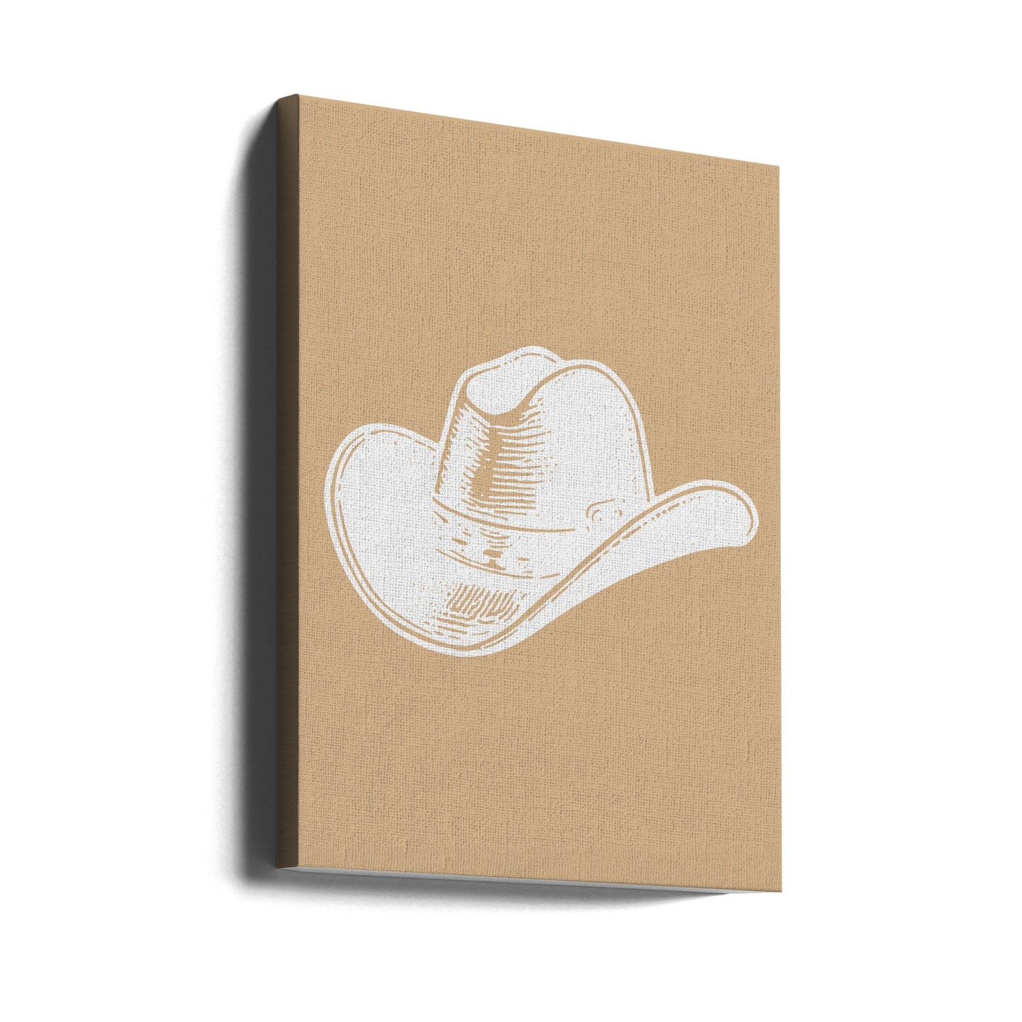 Neutral cowboyhatt | Canvas