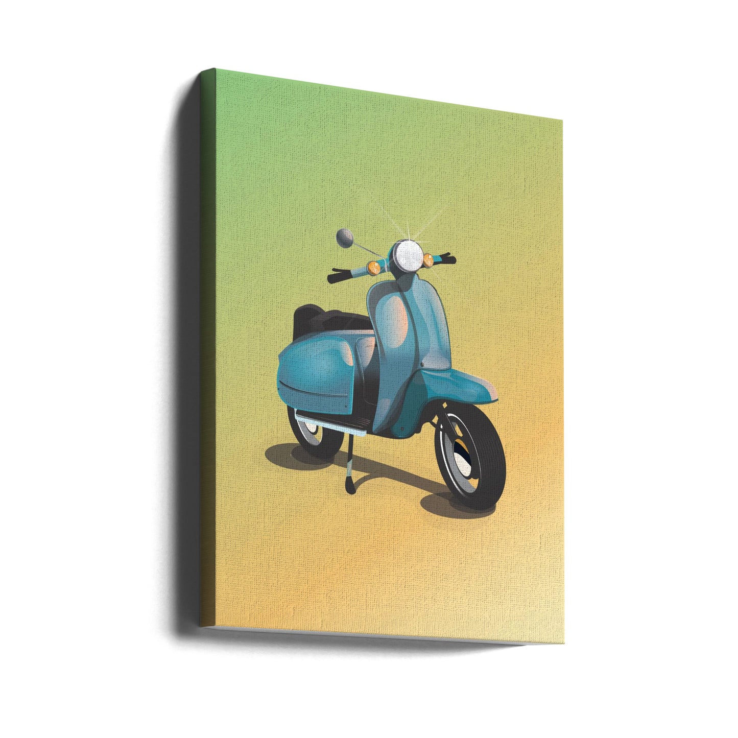 Blå vintageskoter | Canvas