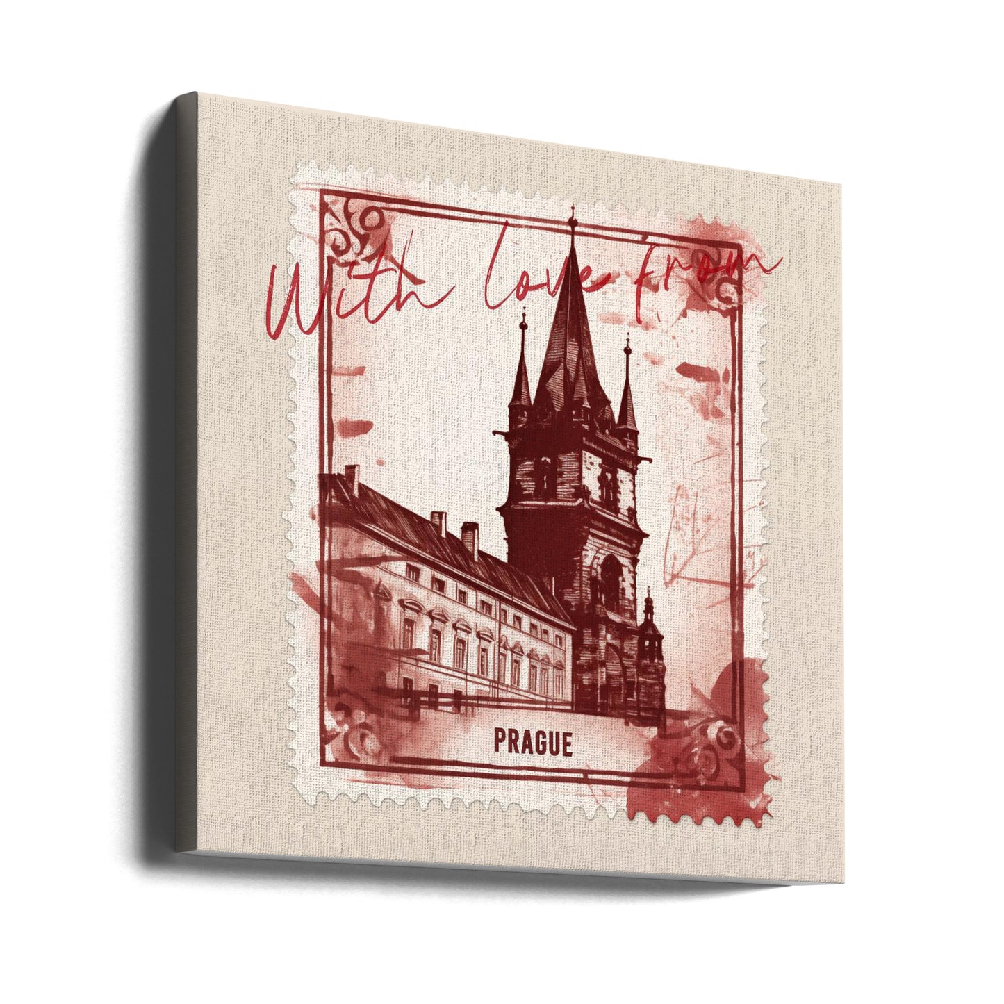 Med kärlek från Prag | Canvastavla