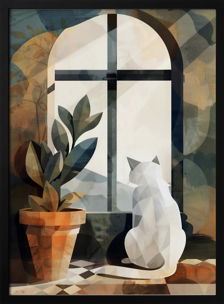 Vit katt | Poster