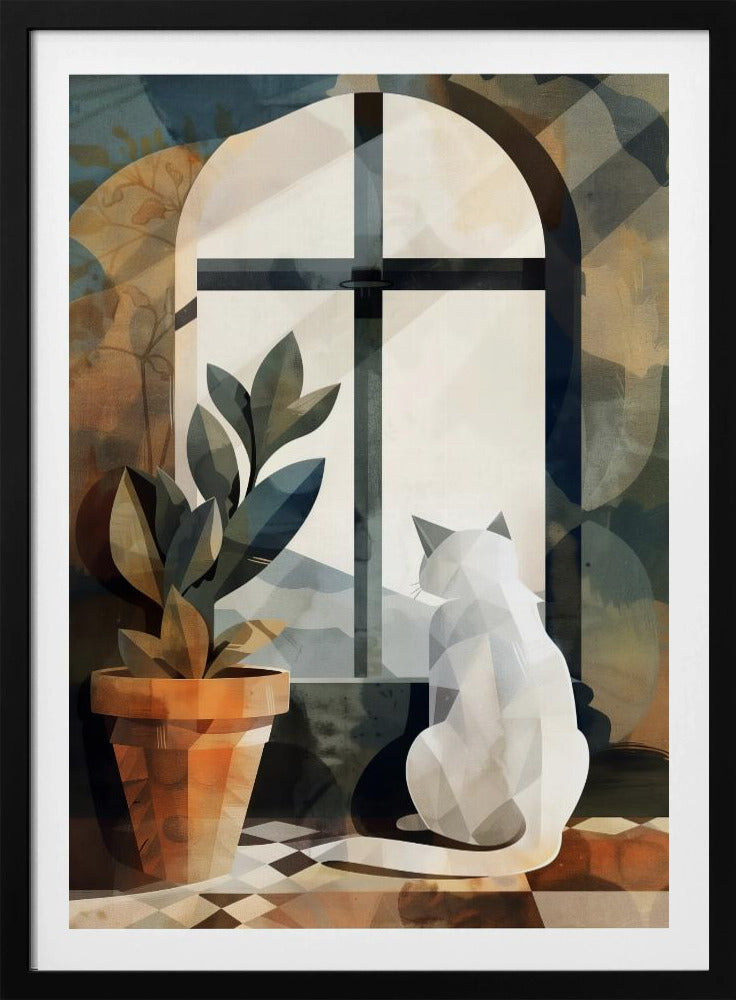 Vit katt | Poster