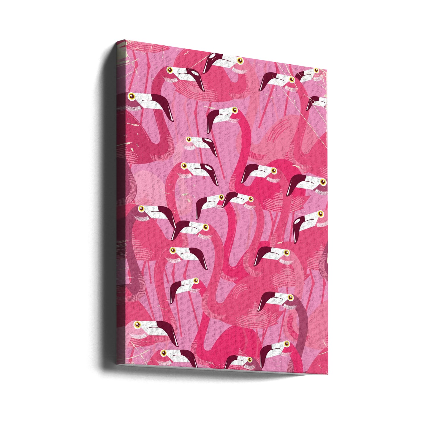 Flock av flamingos | Canvastavla