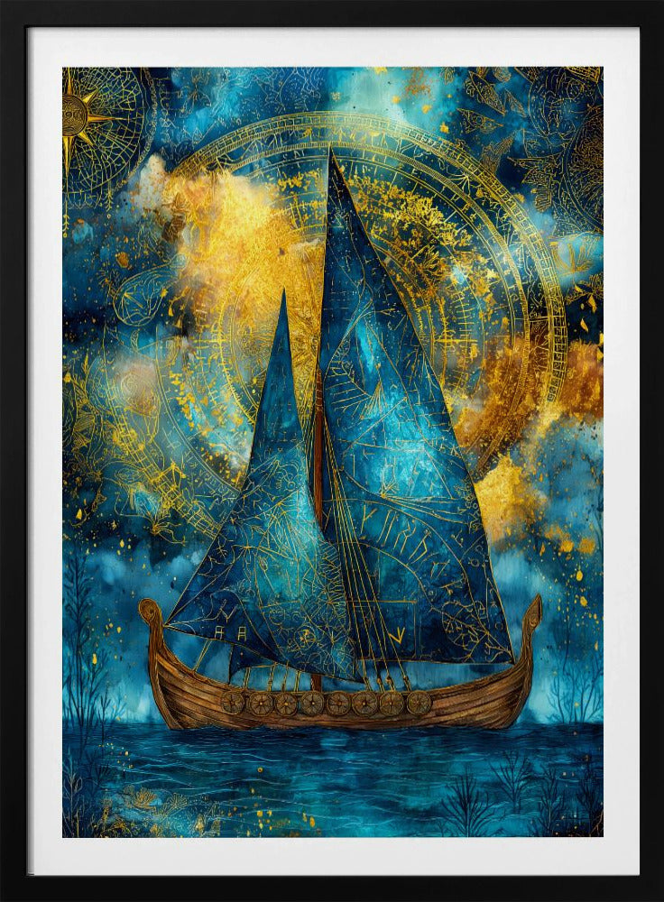 Nautica Havskonst Akvarell Skepp (28) | Poster