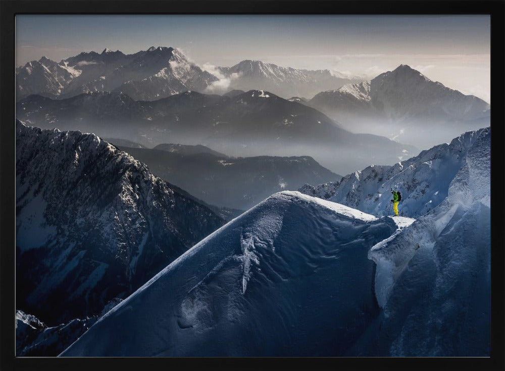 Stille Momente vor dem Abstieg | Poster - Kunstdruck
