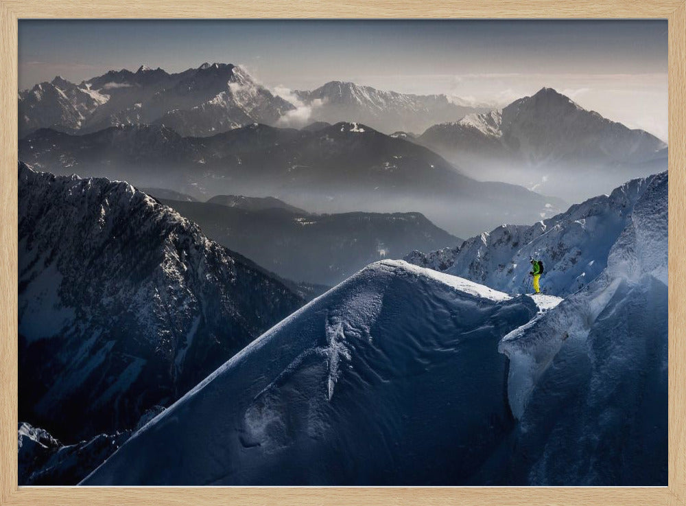 Stille Momente vor dem Abstieg | Poster - Kunstdruck