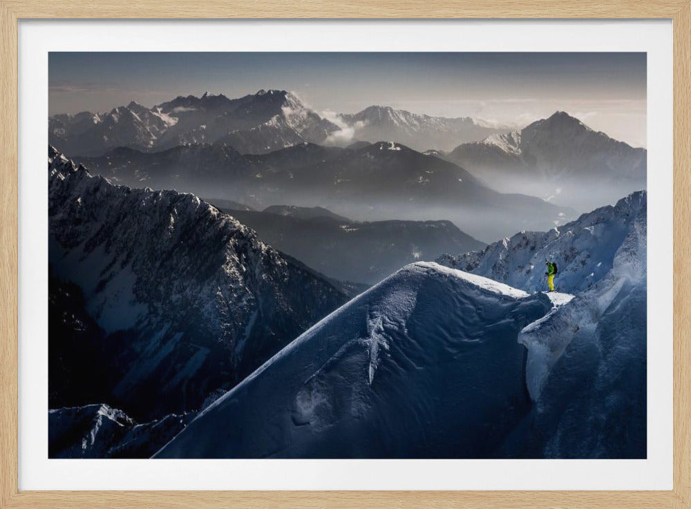 Stille Momente vor dem Abstieg | Poster - Kunstdruck