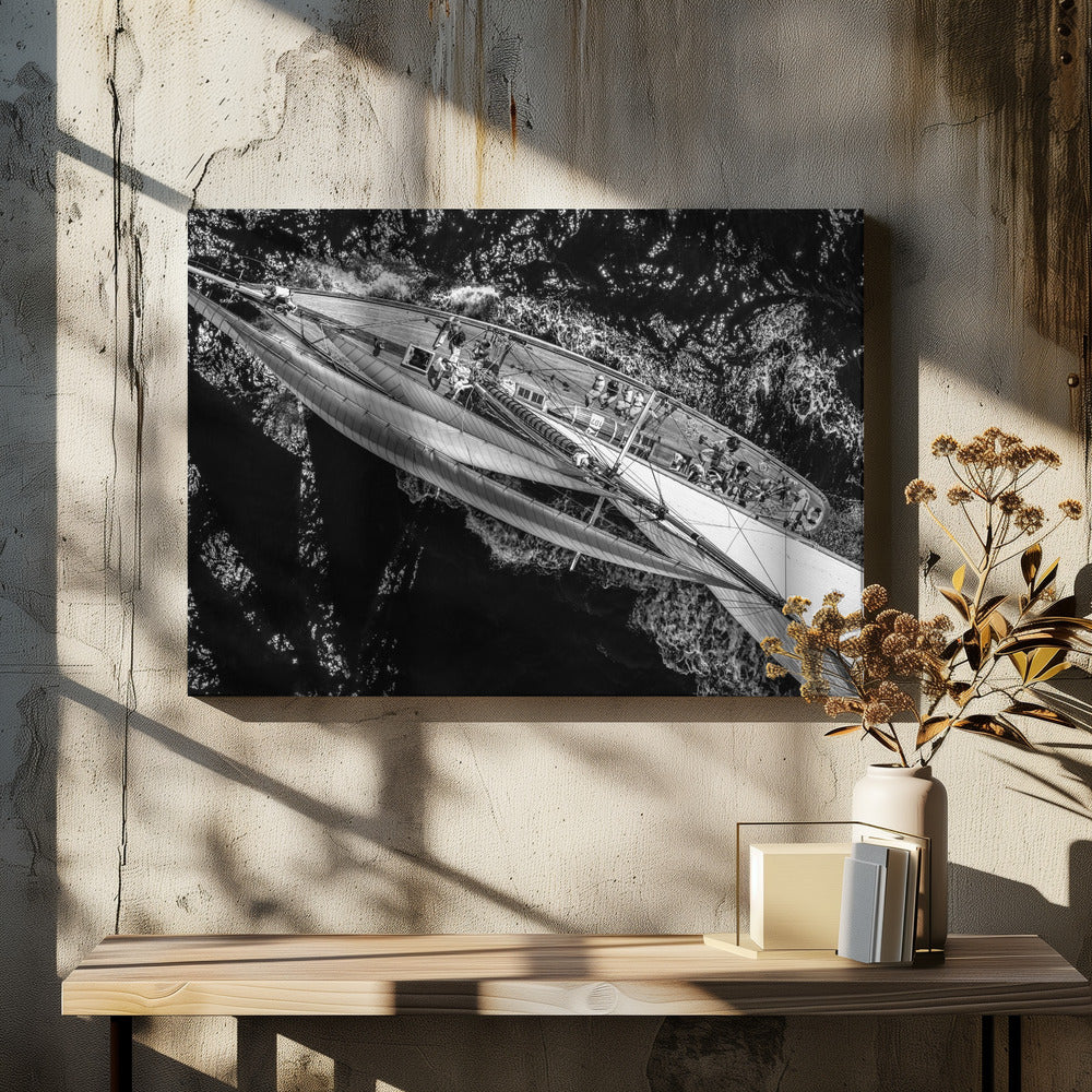 Above the racing ship | Canvas