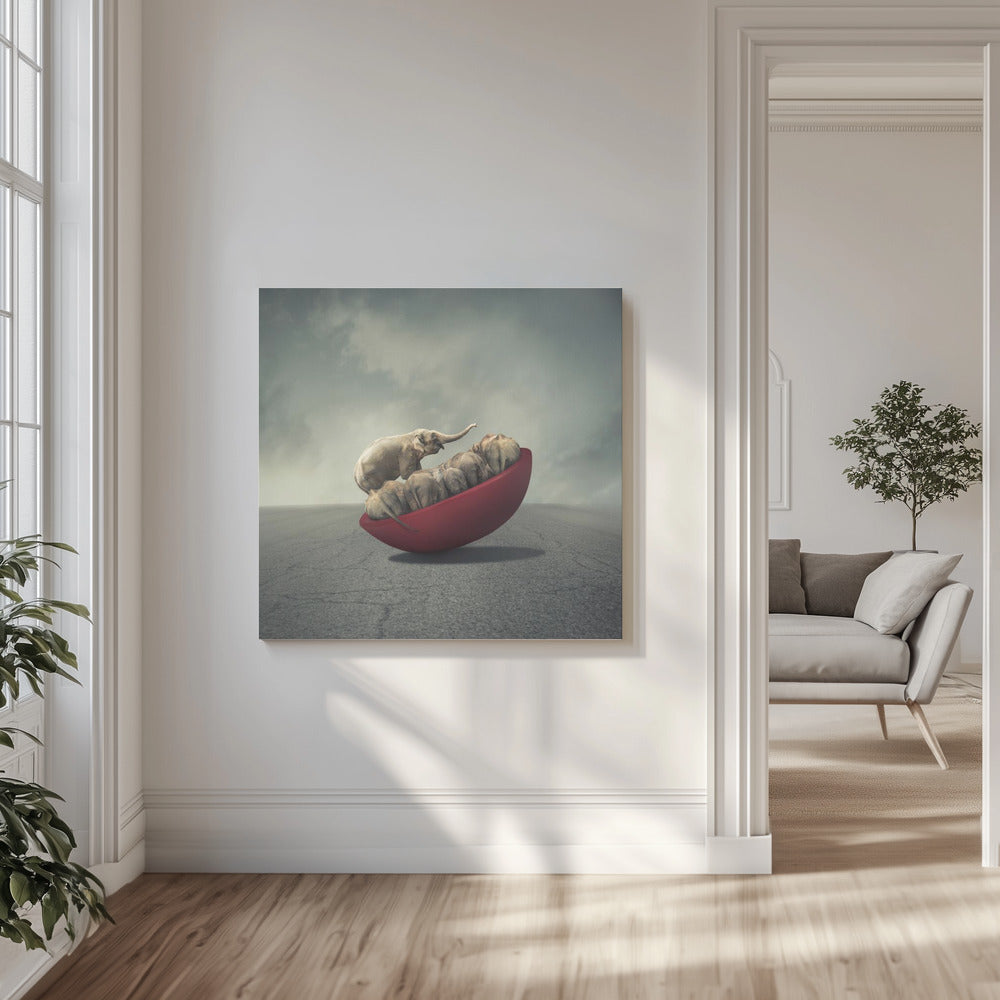 Livet är en balans | Canvastavla