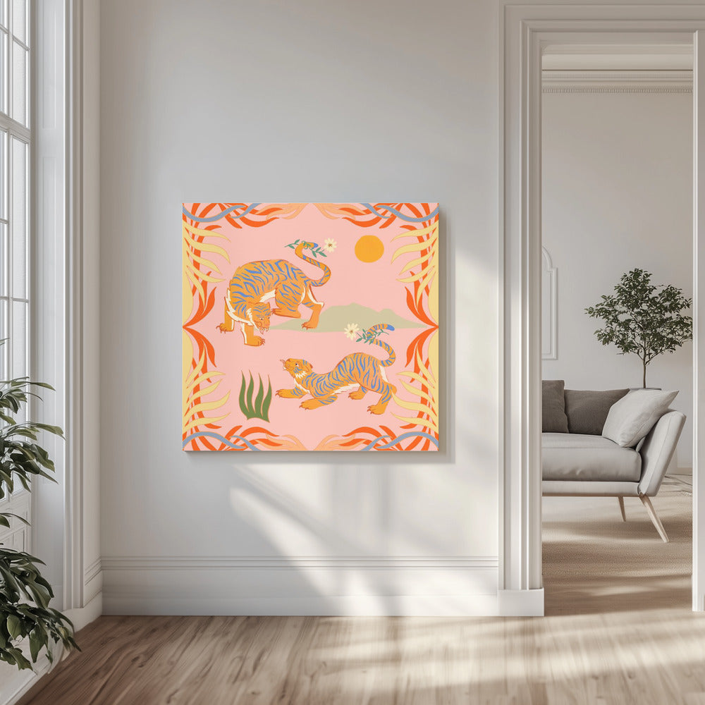 Rawring Playmates | Canvas