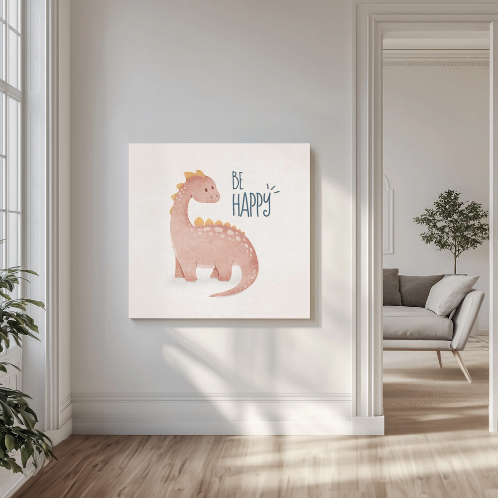 Dino mit langem Hals | Leinwand-Bilder