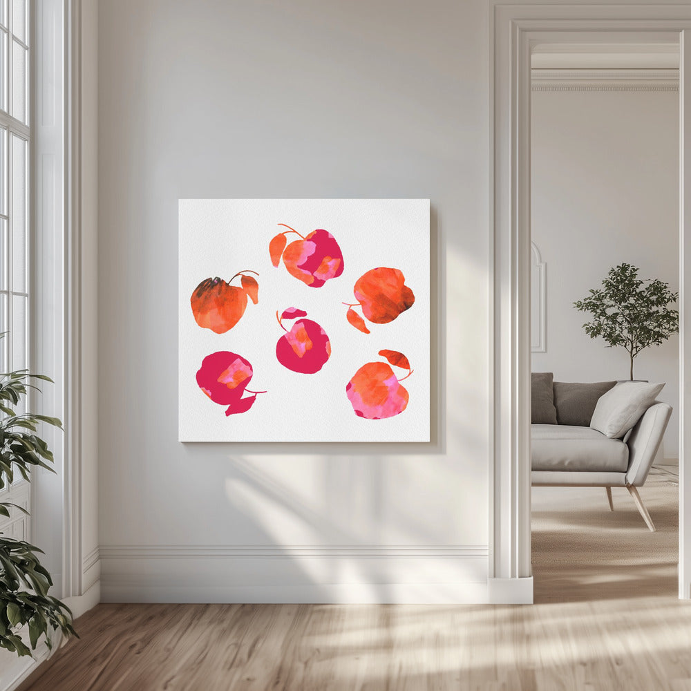 Äpple Chiffong Rosa Orange | Canvas