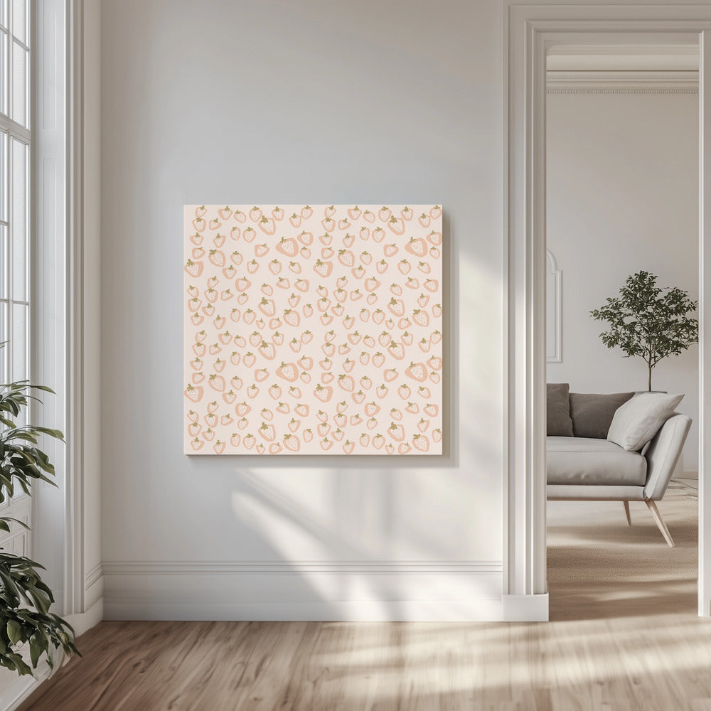 Jordgubbssommarmönster | Canvas