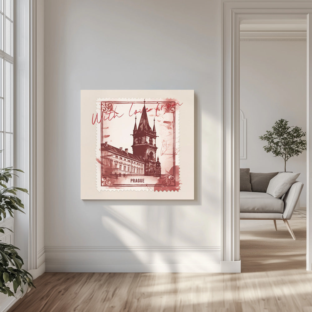 Med kärlek från Prag | Canvastavla