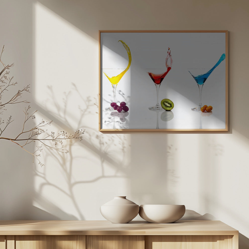 Cocktails och frukt | Poster