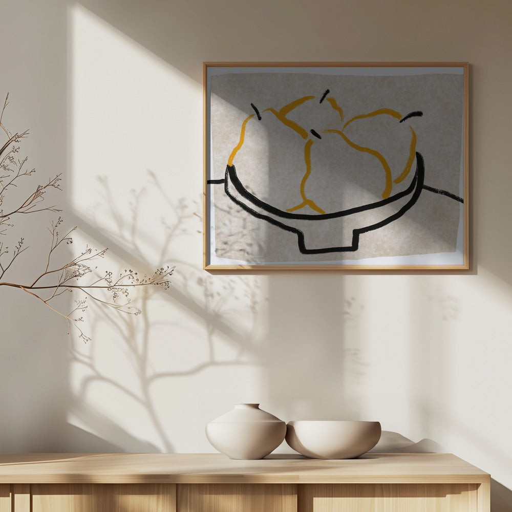 Line art pear | Poster