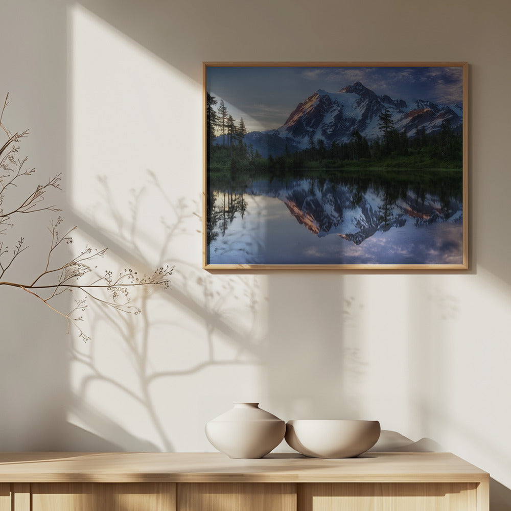 Soluppgång på berget Shuksan | Poster
